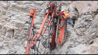 Vertical Ascent Drilling and Blasting Denali Alaska [upl. by Graniah]