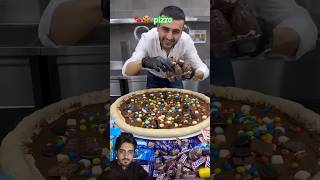 Chef burak make pizza from chocolate and biscuits chefburak [upl. by Knowle24]