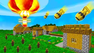 Testing NUCLEAR BOMBS In A Minecraft World Huge Damage [upl. by Milan]