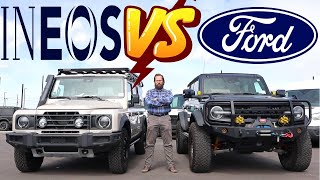 2024 Ineos Grenadier vs Ford Bronco Tough Choice [upl. by Sissel]