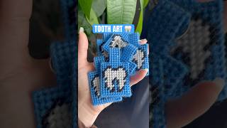 Tooth pieces are now available needlepoint art teeth dentist dentalart dentaldesign [upl. by Esila]