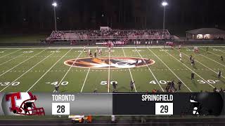 2024 OHSAA Ohio Playoff Round 2 Toronto  Springfield Local High School [upl. by Asiel507]