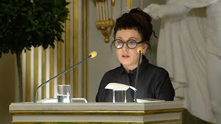 Nobel Lecture Olga Tokarczuk Nobel Prize in Literature 2018 [upl. by Sorensen]