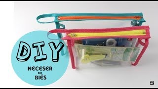 DIY Tutorial cómo hacer un neceser transparente con biés [upl. by Kathlin]