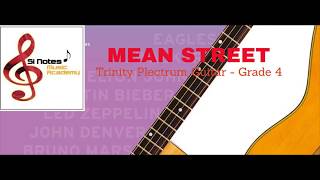 Mean Street  Trinity Acoustic  Plectrum Guitar  Grade 4 [upl. by Nocaj884]