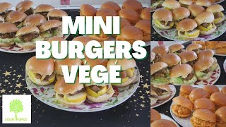 MINI BURGERS VÉGÉ  3 recettes pour apéro  LUNDI VERT n°152 [upl. by Atiuqiram]