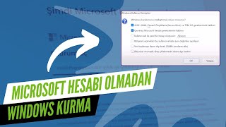 Hesapsız Windows Kurulumu Rehberi Windows 11 Yerel Kurulum Nasıl Yapılır [upl. by Sim]