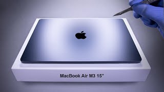 MacBook Air M3 15quot Unboxing and Gaming Test  ASMR [upl. by Sirod]