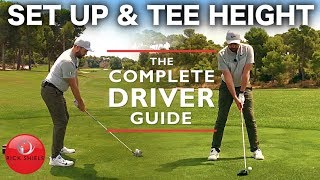 Set up and tee height for golf driver crucial tip [upl. by Skurnik]