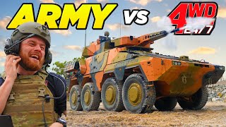 We get a 36 tonne tank BADLY bogged Taking Aus Armys 24M Boxer 4WDing [upl. by Jaymee464]