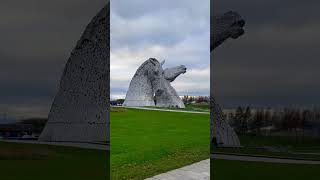 The Kelpies  the largest equine sculptures in the world shorts [upl. by Akirahc]