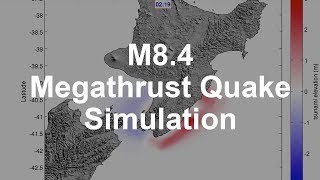 Simulation of a Magnitude 84 Megathrust Quake in New Zealand [upl. by Darrick466]