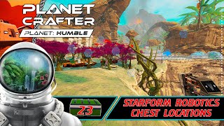 Planet Crafter  All 23 Hidden Starform Robotics Chest Locations [upl. by Elaval]