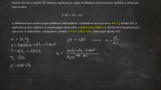 Pewien tlenek o wzorze XO podczas ogrzewania ulega rozkładowi termicznemu zgodnie z podanym [upl. by Aleuname]