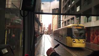 Manchester metrolink driver eye view [upl. by Antone]