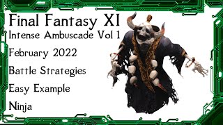 FFXI  Intense Ambuscade Vol One February 2022 Battle Strategies and Easy Example [upl. by Neenwahs]