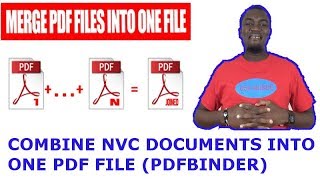 HOW TO SAVE MULTIPLE NVC DOCUMENTS INTO ONE PDF FILE  PDFBINDER [upl. by Ahseken]