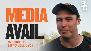 BC Lions DL Mathieu Betts  PostGame  Aug 3124 [upl. by Aaberg]