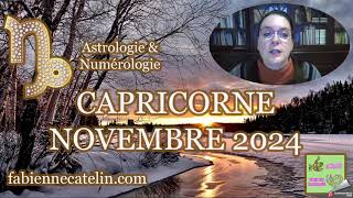 ♑ CAPRICORNE HOROSCOPE NOVEMBRE 2024♑Un mois très favorable vous attend [upl. by Rebekah]