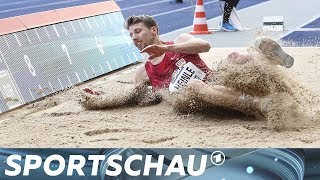 Die Finals das WeitsprungFinale der Herren  Sportschau [upl. by Gurevich866]