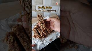 Healthy Granola Bar no sugar no jaggery shorts granola healthy energybars [upl. by Remoh44]