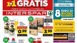 Volantino INTERSPAR dal 3 al 1O ottobre 2024 [upl. by Remat]