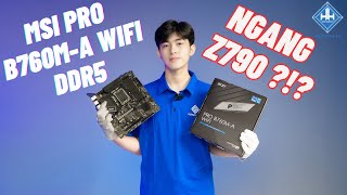 Mainboard Giá Tầm Trung Nhưng Chất Lượng Tiệm Cận Main Cao Cấp  MSI Pro B760MA Wifi DDR5 Review [upl. by Anreval476]