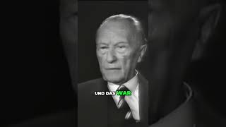 Meine Zentrale Aufgabe in der Politik Versöhnung zwischen deutschen und Juden Konrad Adenauer [upl. by Archibald]