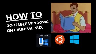 How to Install WoeUSB amp Burn Windows ISO on Ubuntu Linux  No Skip [upl. by Kcirret]