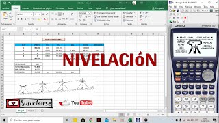COMPENSACION DE UNA NIVELACION SIMPLE Y COMPUESTA  CASIO FX 9860 Gll SD [upl. by Tompkins]