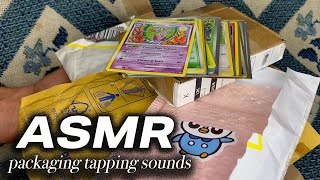 ASMR 📦 Opening Pokémon Card Vinted Mail Haul Unboxing Boxes Parcels and Packaging Sounds [upl. by Barnebas]