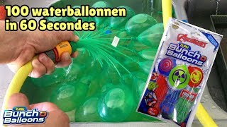 Zuru Waterballen  Supersnel 100 waterballonnen vullen [upl. by Sirromad]