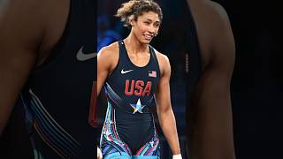 USA wrestler Kennedy Blades wins silver medal in her first Olympic Games 💪 kennedyblades [upl. by Essa]