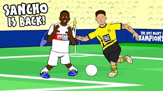 🔥SANCHO IS BACK🔥 The Song Mendes Destroyed Dortmund vs PSG 10 Champions League Goals Highlights [upl. by Dick]