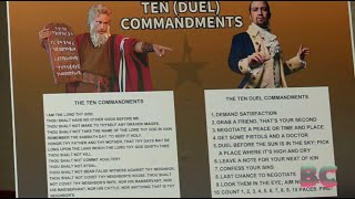 Louisiana unveils Ten Commandments posters for public schools [upl. by Collyer857]