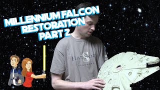 Star Wars Vintage Millennium Falcon Restoration  Part 25 Kenner Toy [upl. by Lydell]