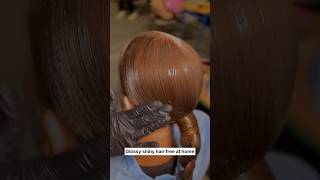 Hair straightening free at home shorts haircare hairstraightening hairsmoothingtreatment diy [upl. by Liamaj]