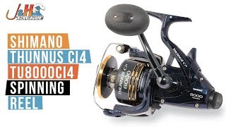 Shimano Thunnus Ci4 TU8000CI4 Spinning Reel  JampH Tackle [upl. by Hsotnas]