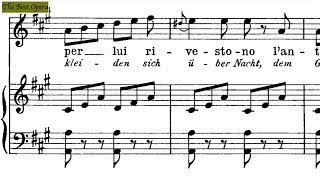 Senza lamabile Lesson 81 Nicola Vaccai score animation SopranoTenor Karaoke [upl. by Neda]