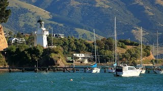 Akaroa New Zealand Car trip from Christchurch to Akaroa [upl. by Auqcinahs]