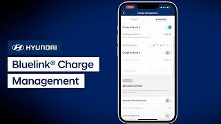 Bluelink® Charge Management  Bluelink  Hyundai [upl. by Lleral]