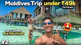 Maldives Trip in just 49000 ₹ including Water villa Flights  How to plan [upl. by Shriner309]