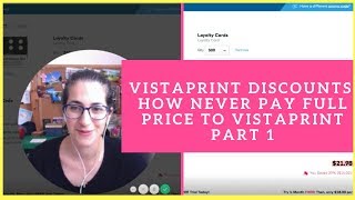 How NEVER pay full price to VistaPrint Part 1 [upl. by Lovato308]