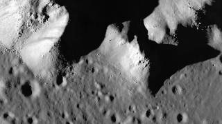 LRO Pan Across Copernicus Crater Central Peak 1080p [upl. by Akiam]