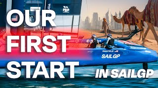 Our First Start in SailGP  US SailGP Team First Race Start [upl. by Earissed]