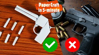 paper Gun  best paper guns  paper gun DIY papercraftin5minute [upl. by Ab]