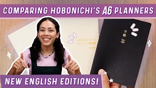 Ashleys Hobonichi A6 English Planner Comparison HON Original amp Techo Planner [upl. by Sherline545]