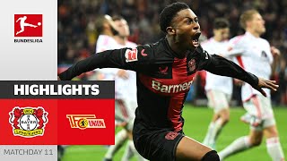 Bayer 04 Leverkusen  Union Berlin 40  Highlights  Matchday 11 – Bundesliga 202324 [upl. by Aivlis606]