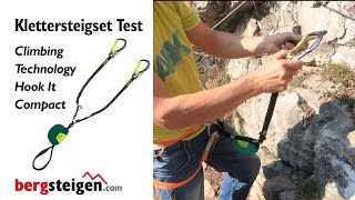 Klettersteigset Test Climbing Technology Hook It Compact bergsteigencom [upl. by Alleira]