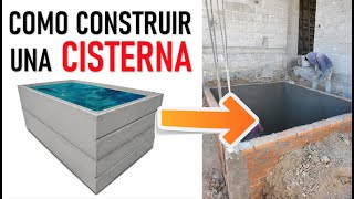 COMO CONSTRUIR UNA CISTERNA   Proceso constructivo EXPLICADO   ARTOSKETCH [upl. by Kendall]